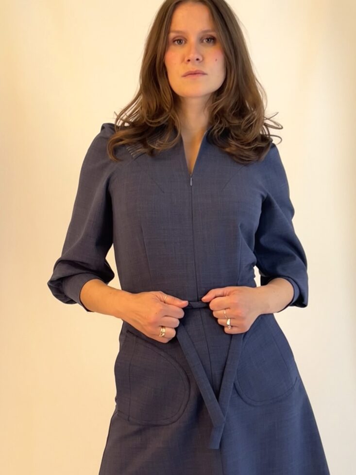 Denim-like skjortekjole